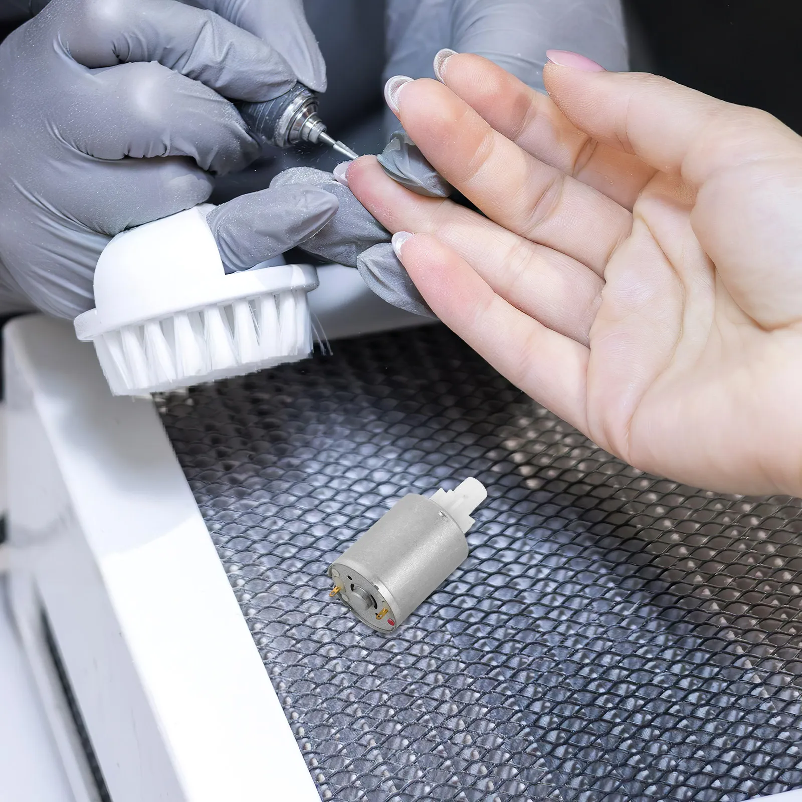 미니 DC 모터 네일 드릴 핸드피스 교체용 안정적인 저진동 12V 전동 매니큐어 드릴 마이크로 모터 광택 액세서리