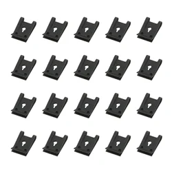 20Pcs M3 Car Fastener Clip Automobile Engine Fender Bumper Guard U Type Screw Base Clips Nut Mounting Fastener Clamp