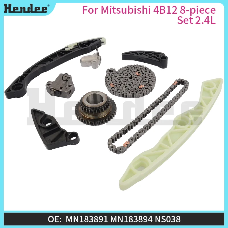 Timing Chain Kit For Mitsubishi 4B12 8-piece Set 2.4L,Automotive Parts OE:MN183891,MN183896,NS038,MN183894,T66335(T5245)