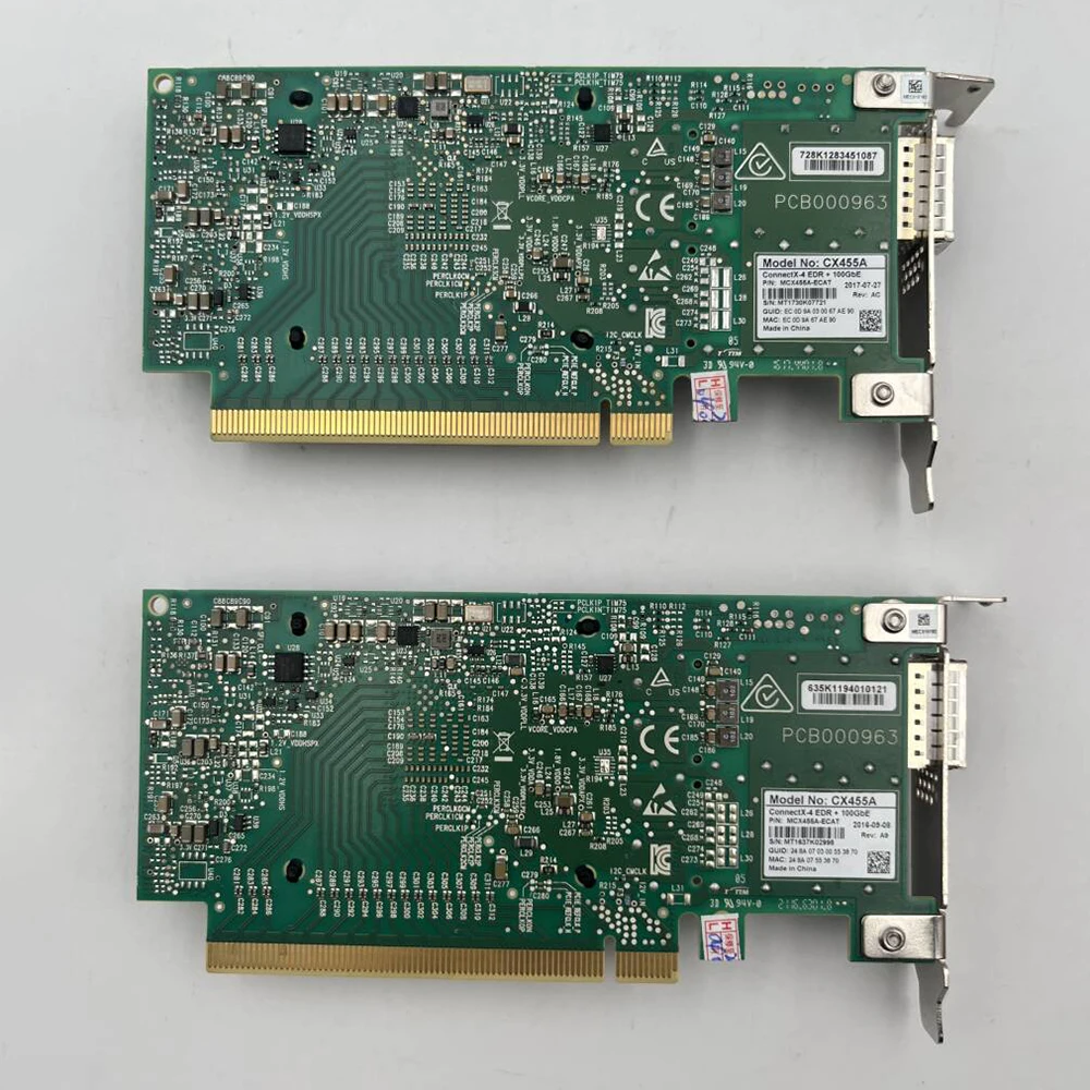 For Mellanox MCX455A-ECAT ConnectX-4 100G CX455A Single Port Network Card