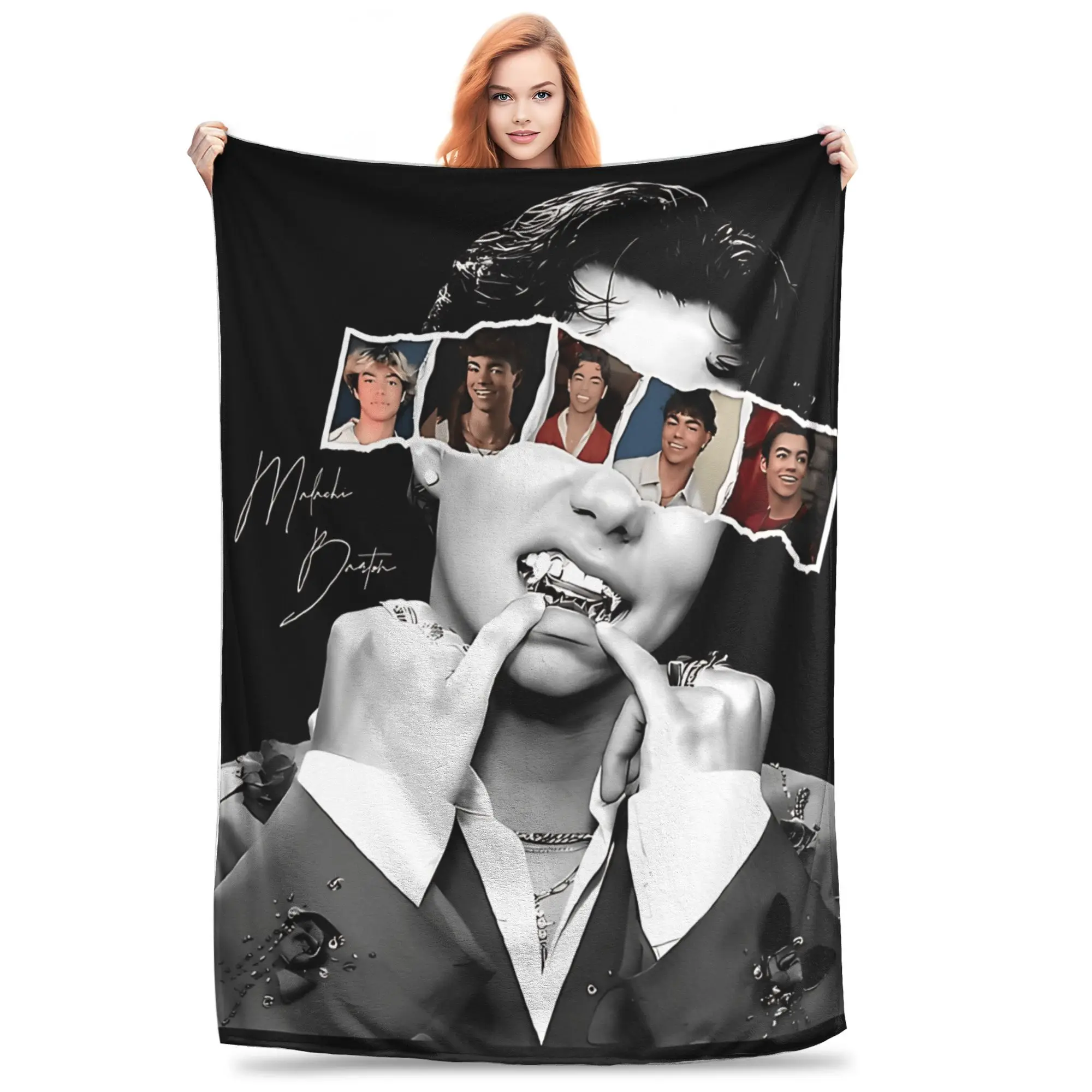 Malachi Barton Actor Tour Blanket  Soft Warm Print Plush Throw Blanket For Girls Boys Living Room Flannel Bedspread Bed Cover