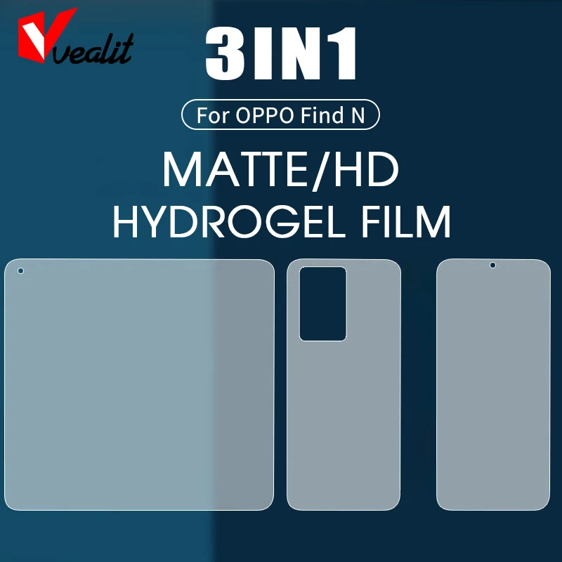 3-IN-1 No Fingerprint Matte Hydrogel Film for OPPO Find N 3D Full Cover Fold Screen Protector on the for oppo find n2 not glass