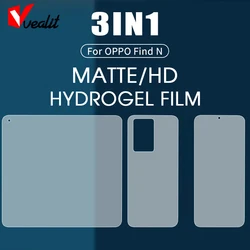 3-IN-1 No Fingerprint Matte Hydrogel Film for OPPO Find N 3D Full Cover Fold Screen Protector on the for oppo find n2 not glass