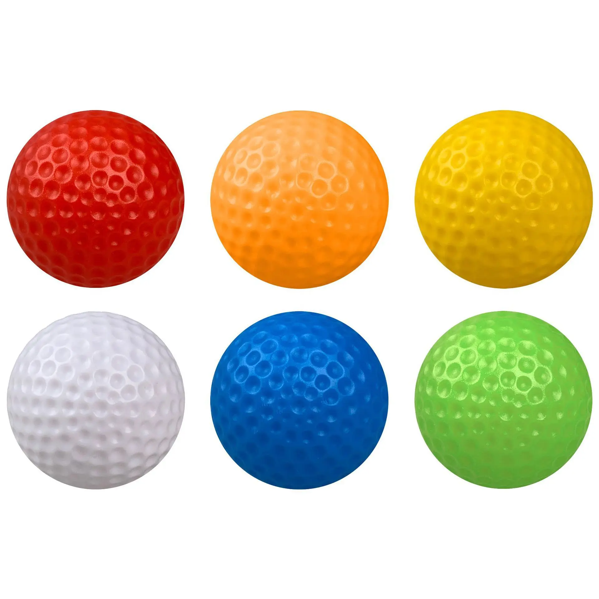 

42mm plastic golf hollow indoor and outdoor golf practice balls PE children's toys