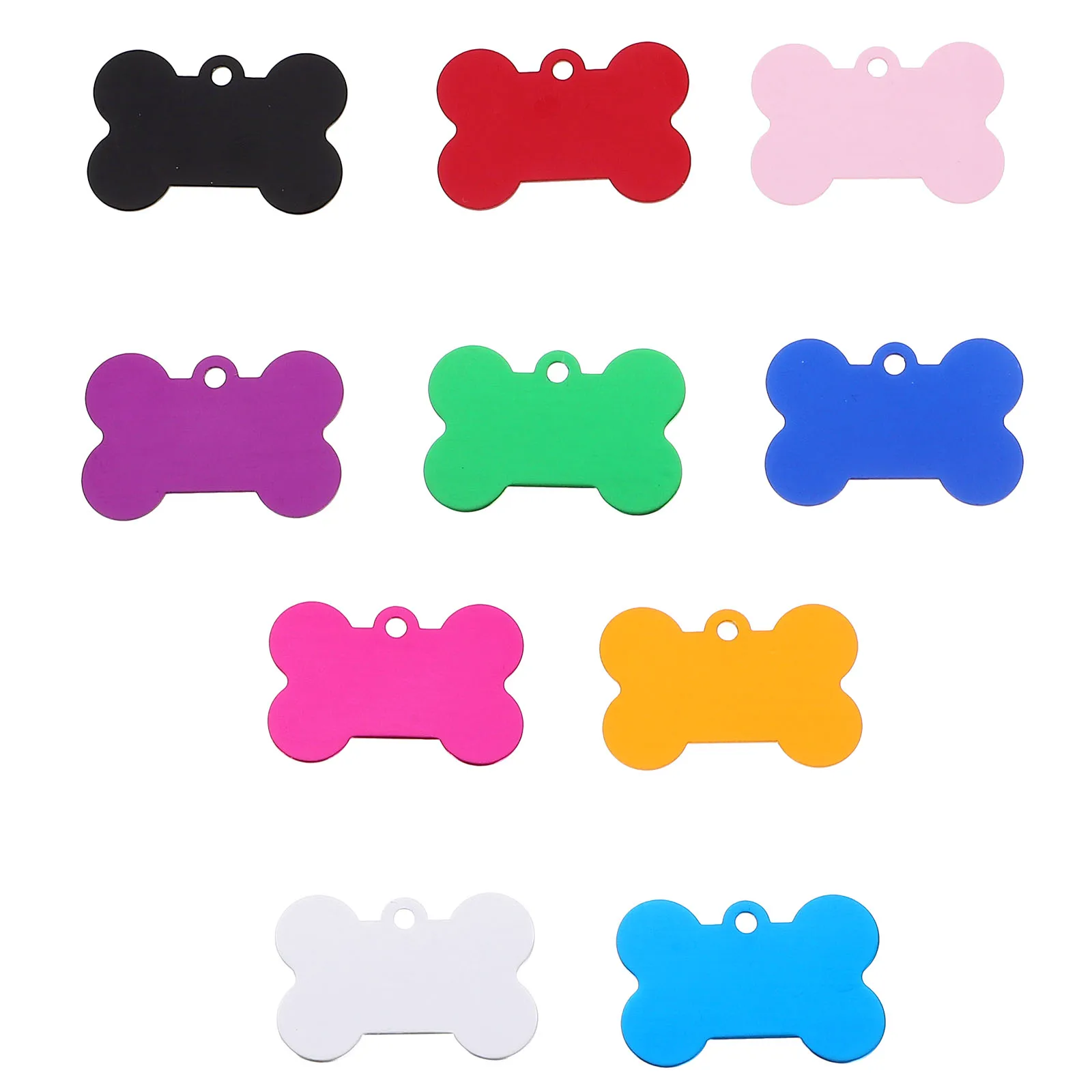 

50Pcs Aluminum Alloy Pet Id Tags Dog Name Tags Blank Small Engraved Dog Collar Tag Pendant Pet Id Tag Aluminum Alloy Charms