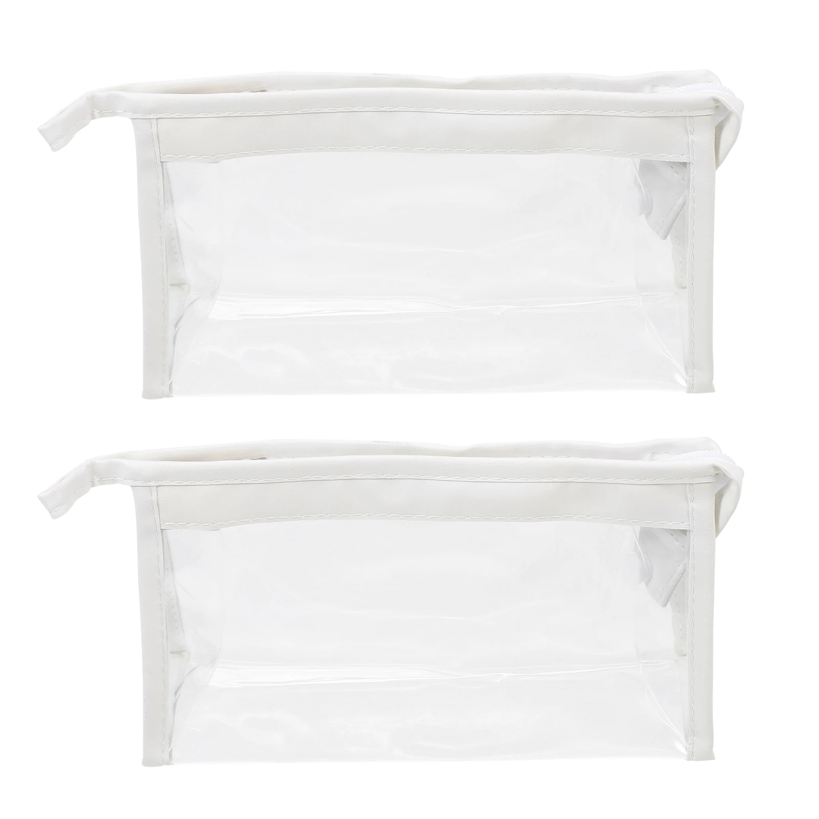 

2 Pcs Pencil Case Large Cases Compartments Pouch for School Pouches Bag Transparent Stationery