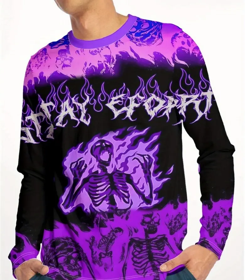 

Halloween Men's T-Shirts 3D Printed Streetwear Ventilate Graphic T Shirts Tops Fashion Harajuku Long Sleeve Sport Men's Clothing