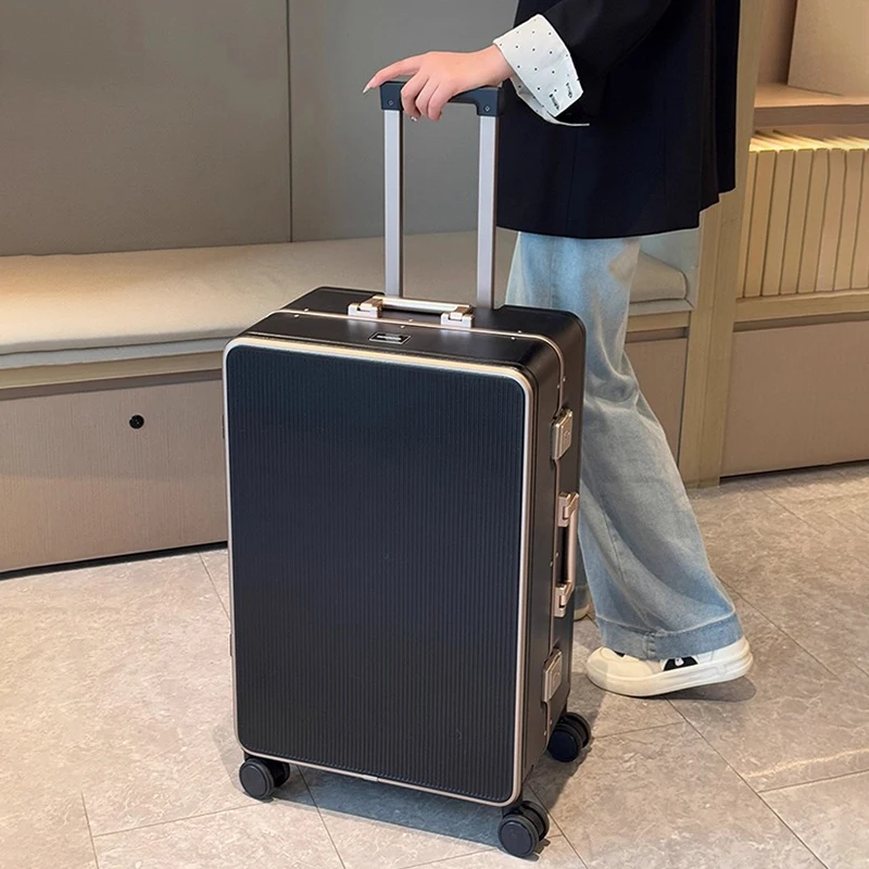 

Travel Luggage Female 20-28 inch Large-capacity Thickened Aluminum Frame Suitcase Male Trolley Password Boarding Trip Cabin