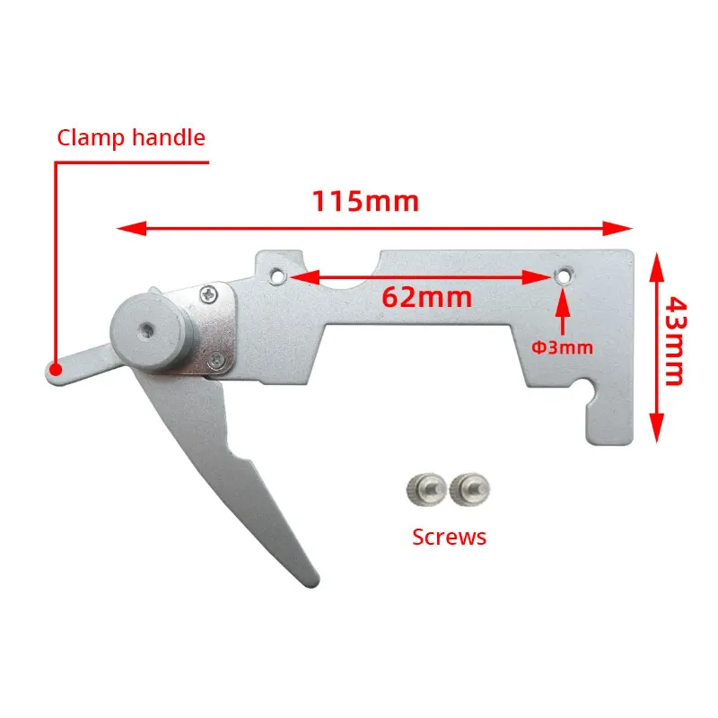 1PC Biological Microscope Double-layer Mechanical Stage Mobile Platform Specimen Presser Holder Slides Clips Accessories Parts
