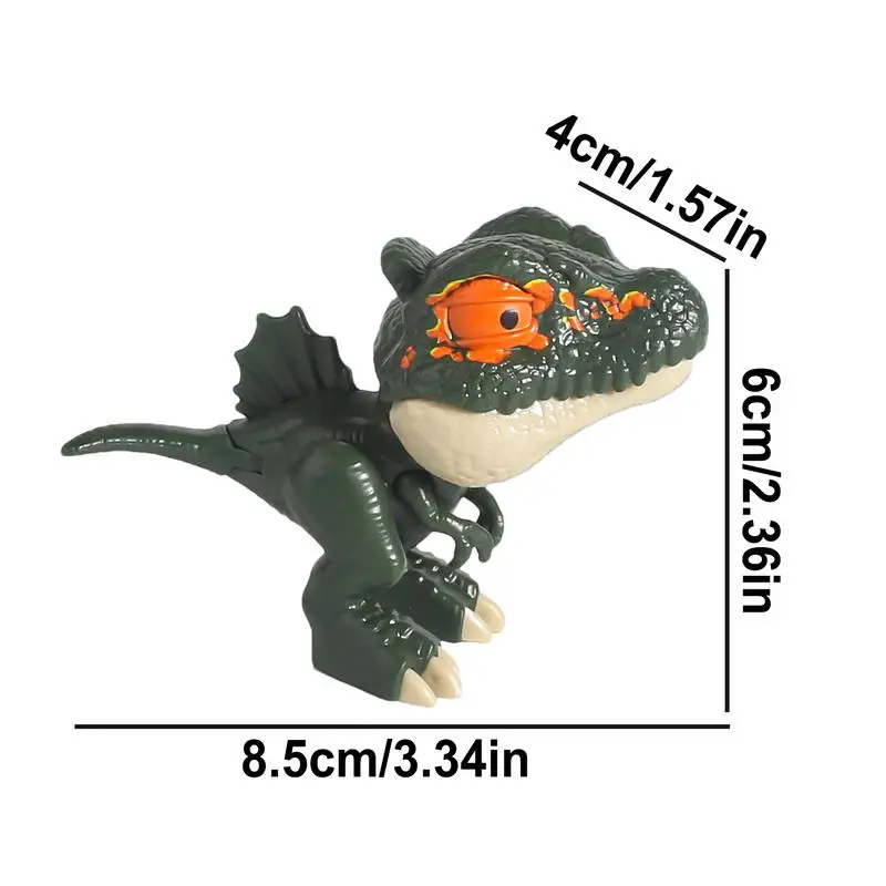 Figuras de acción de Anime de dinosaurio de dedo, Juguetes Divertidos, huevos de dinosaurio, mordedura interactiva, mano creativa, tiranosaurio Tricky, modelo de juguete, regalos