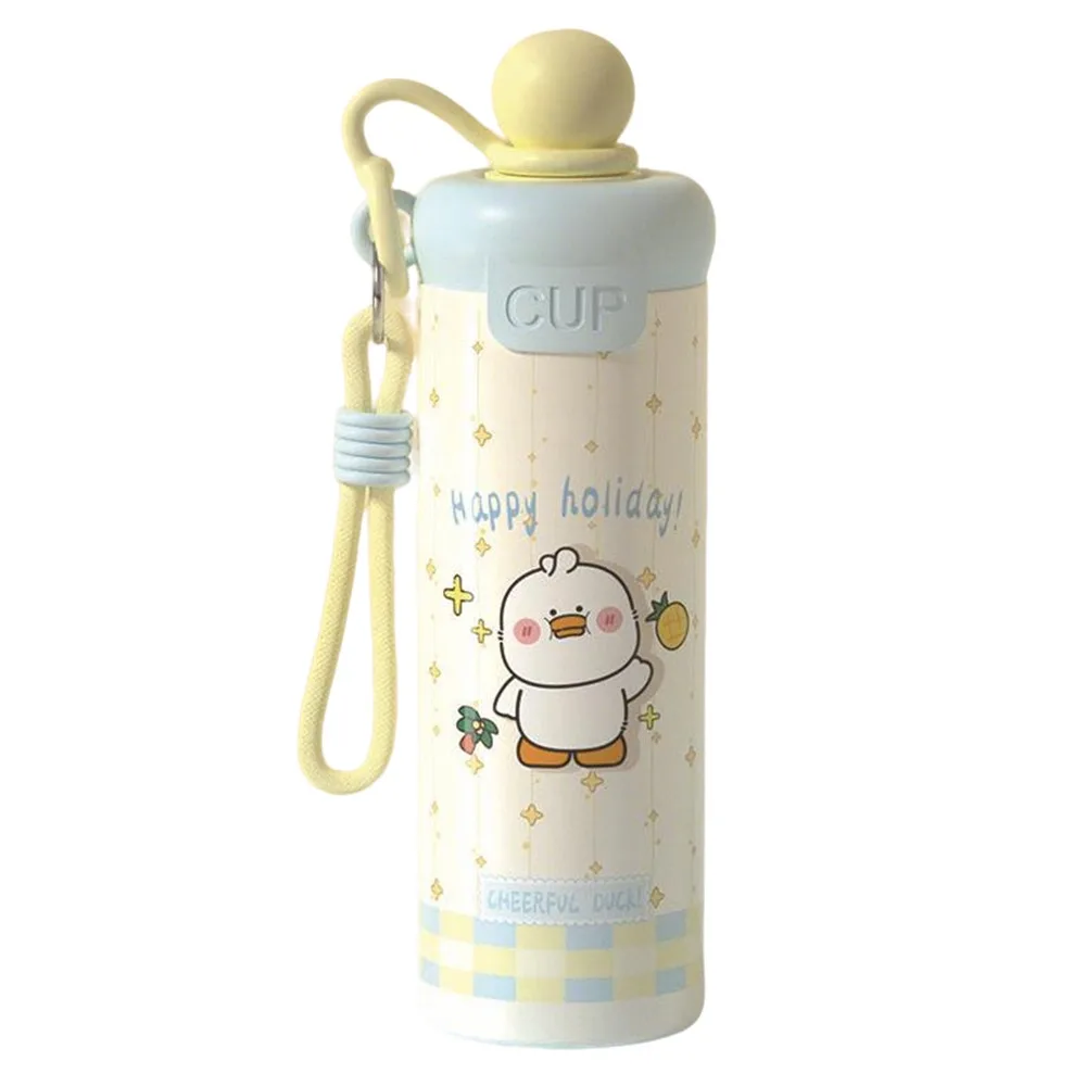 

600ML Vacuum Cup Insulation Or Cooling With Pendant Insulated Cup High-Capacity Floating Ball Insulated Cup for Boys and Girls