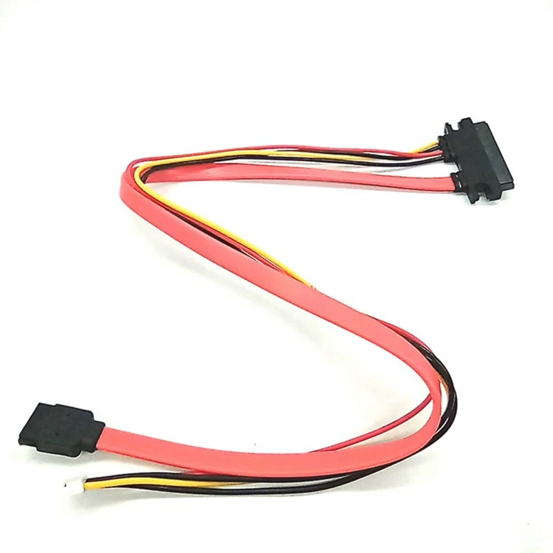 Cavo di alimentazione dati del disco rigido cavo integrato piccolo 4pin femmina e SATA 3.0 maschio a SATA 22pin (7 + 15pin) cavo di alimentazione dati