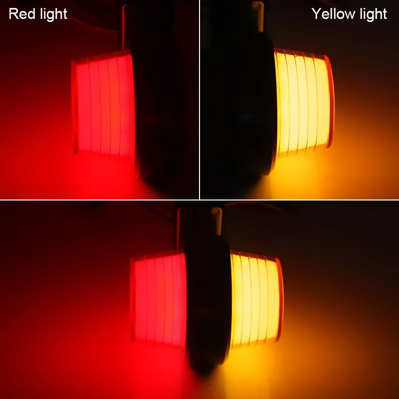 Nuove 2 Luci Laterali a LED Rosse e Ambra per Camion, Lampada di Contorno per Rimorchio, Luce di Posizione Laterale per Auto e Roulotte, Accessori LED