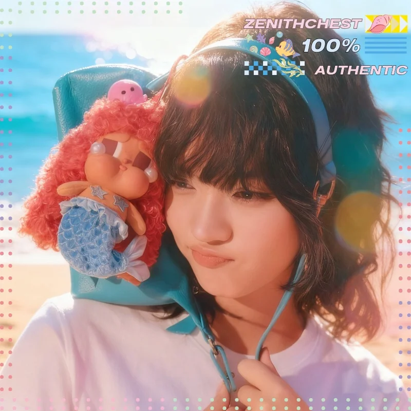 สินค้าพร้อมส่ง POP MART Crybaby Vacation Mode On Series ตุ๊กตาไวนิลแบบกล่องสุ่ม จี้ห้อยพวงกุญแจสุดน่ารัก ฟิกเกอร์สำหรับตกแต่งบ้านและออฟฟิศ