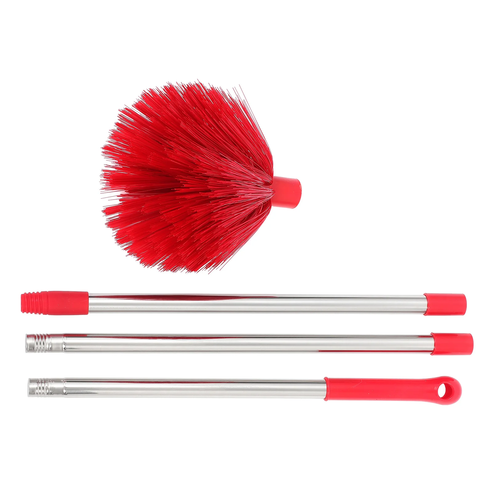 

Cleaning Brush Cobweb with Extension Pole Ceiling Duster Car Cleaner Long Handle Fan Stainless Steel Outdoor