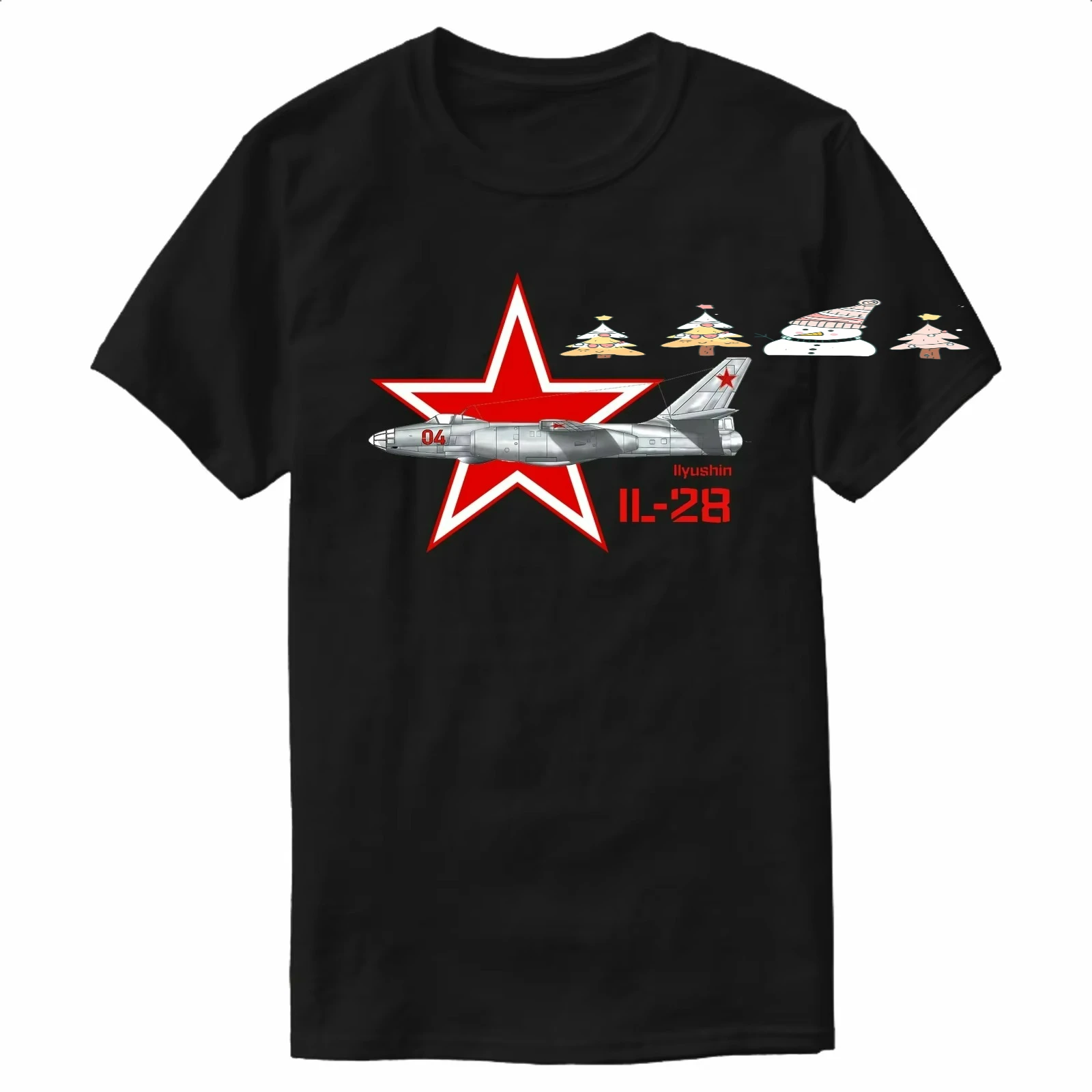Soviet Air Force Ilyushin Il-28 Beagle Jet Bomber T-Shirt 100% Cotton O-Neck Summer Short Sleeve Summer Casual Mens T-shirt