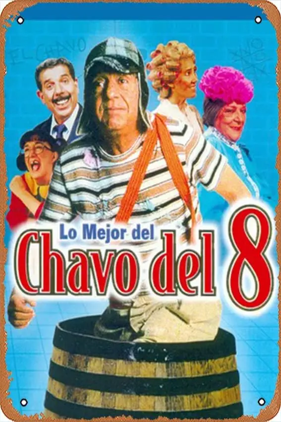 Póster de Muecddoa, letrero de estaño de pared de Metal, cartel de celebridades de El chavo del océo, póster de película de TV, regalo Retro, barras de cueva de Karaoke para hombre de aluminio