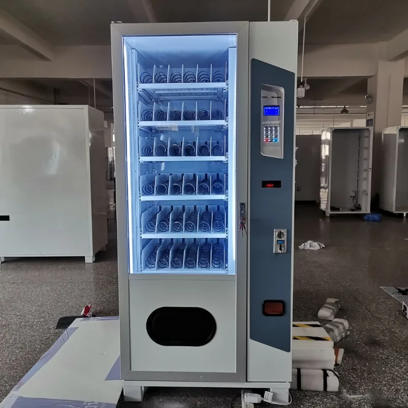 Smart Combo Vending Machine Commercial Snack and Drink Kiosk with Advertising Screen Wholesale Customized