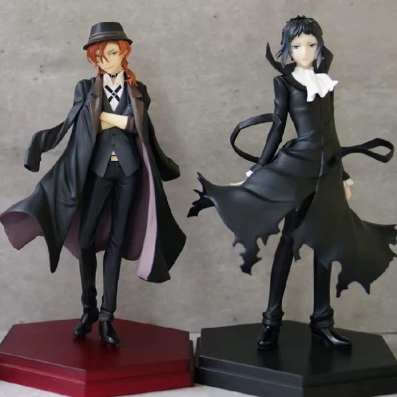 

New 18cm Nakahara Chuuya Dazai Osamu Pvc Action Figure Bungo Stray Dogs Figure Collectible Model Toys Gift Desktop Decorations