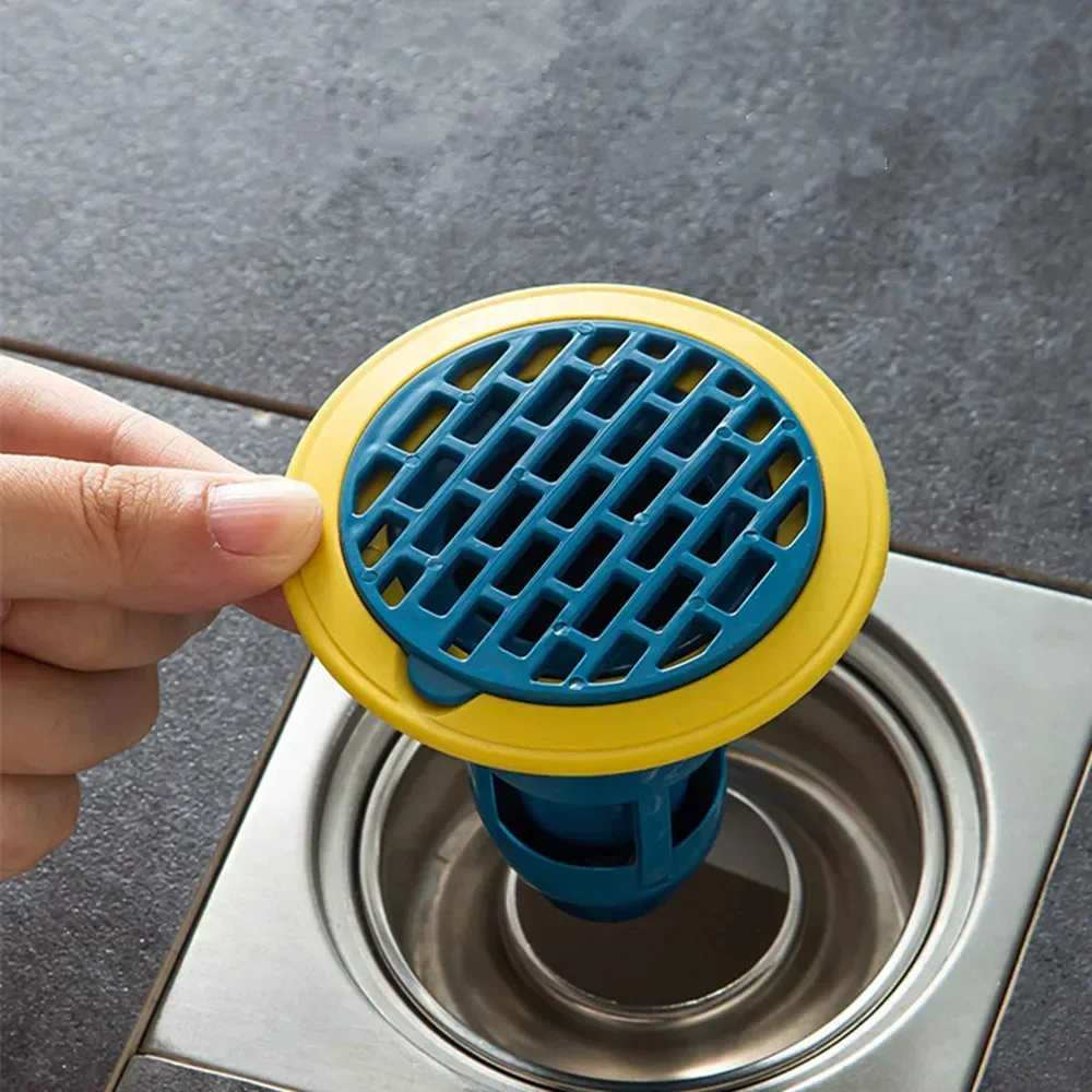 Bath Shower Floor Drain Strainer Cover Plug Trap Silicone Anti-odor Sink Bathroom Water Filter Insect Prevention Deodorant