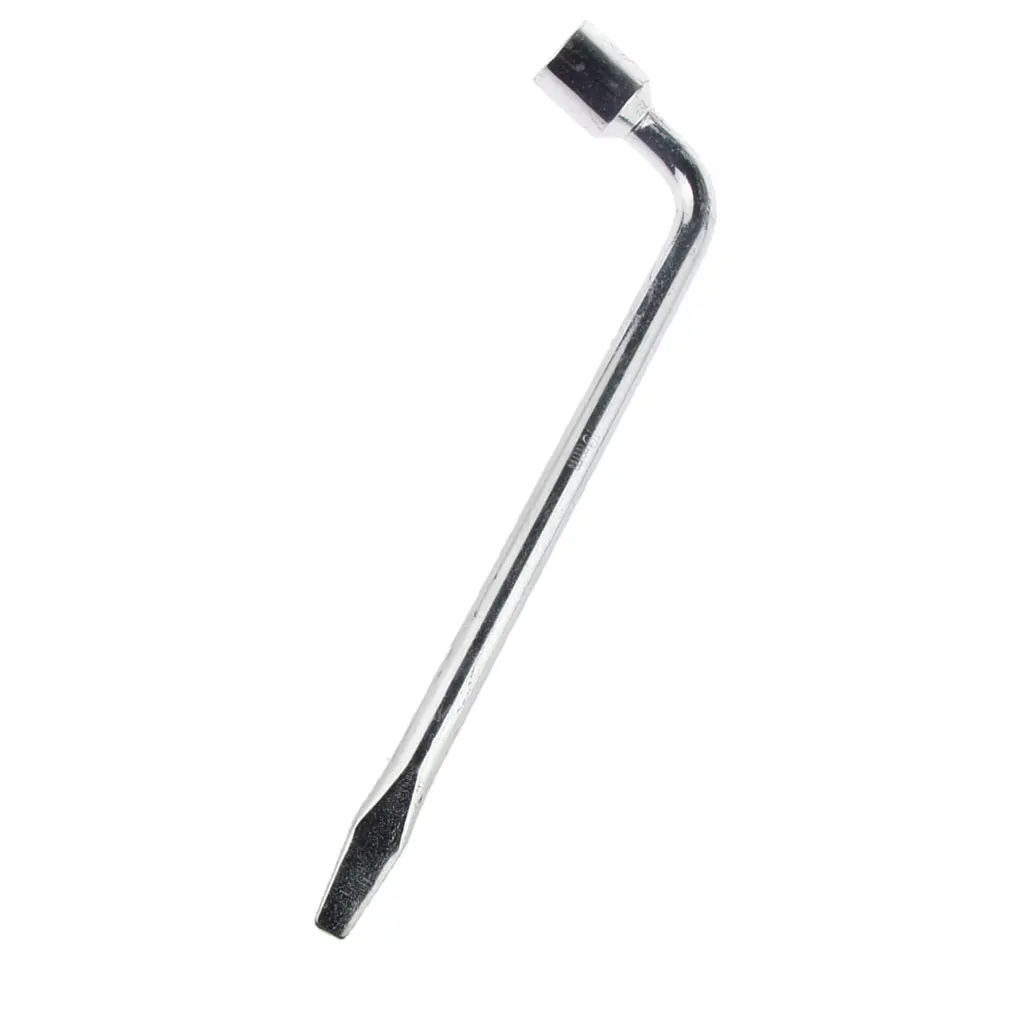 Car Spare Tire Lug Wrench for Jack - L Type Hexagon Slotted End Socket Repair Tool image 4