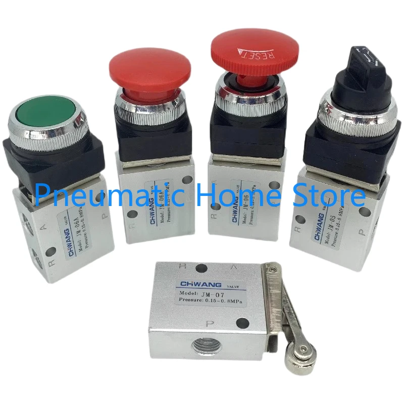 JM-05 JM-06 JM-06A JM-07 Manual Switch Control Pneumatic Valve Two-position Three-way Mechanical Valves 1/4