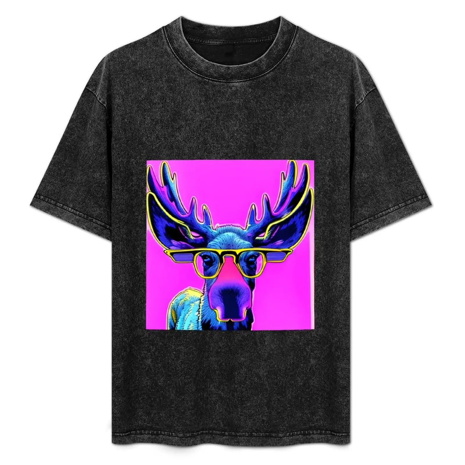 

Retro Anime Moose Style T-Shirt High Elasticity Sports Tee Shirt