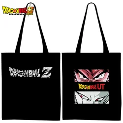 Dragon Ball Goku Series Canvas Bag Double Sided 3D Printing Pattern Eco Friendly and Reusable Handbag Lightweight Shoulder Bag