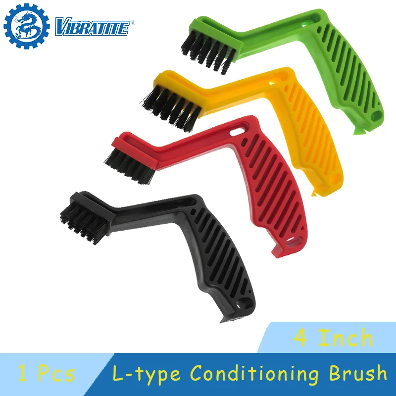 1 Pcs Polishing Pad Conditioning Brush Red/Yellow/Green/Black Durable Stiff Nylon Bristles for Cleaning and Polishing Car