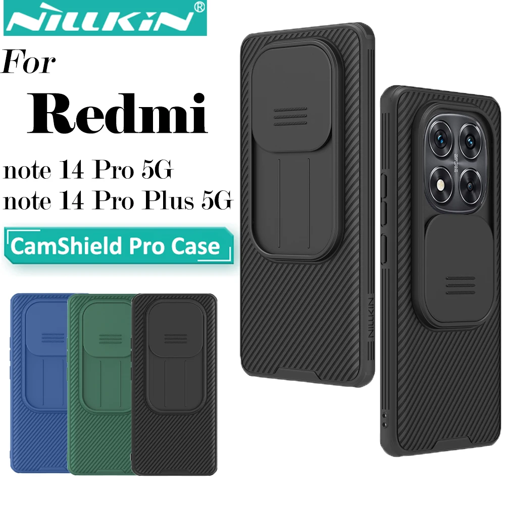 Nillkin for Xiaomi Redmi note 14 Pro 5G 14 Pro Plus 5G CamShield Pro Slide Camera Cover Shockproof Protector Phone Case