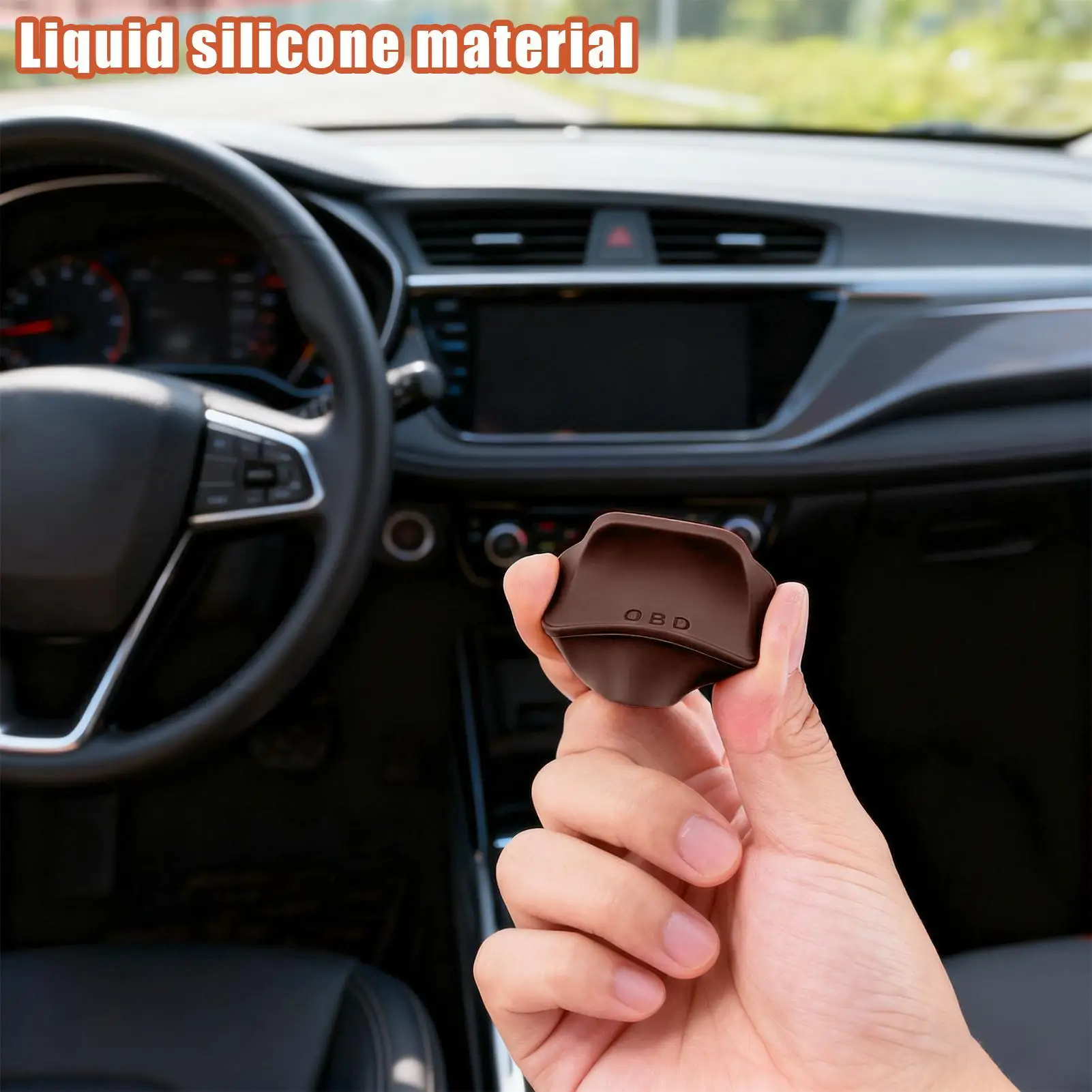 Obd غطاء منفذ obd واقية غطاء غبار التشخيص موصل حامي ل البضائع عربة جولف سيدان شاحنة SUV فان RV السيارات #4