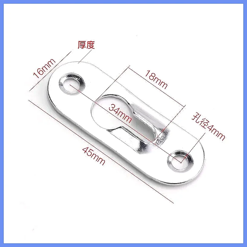 10pcs Metal Keyhole Picture Hanger Hooks for Frames, Wall Mount Painting Fasteners, Art Gallery Display Mirror Brackets Hardw