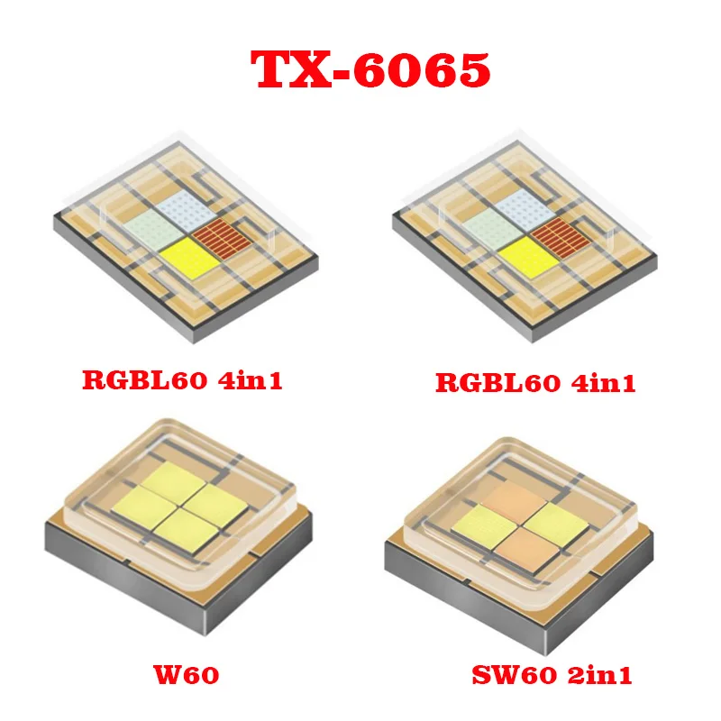 4pcs High Power LED 6050 RGBW/RGBL/White/2in1 SMD Tyanshine LED Chip Stage Light Replacement Moving Head Spot Lamp