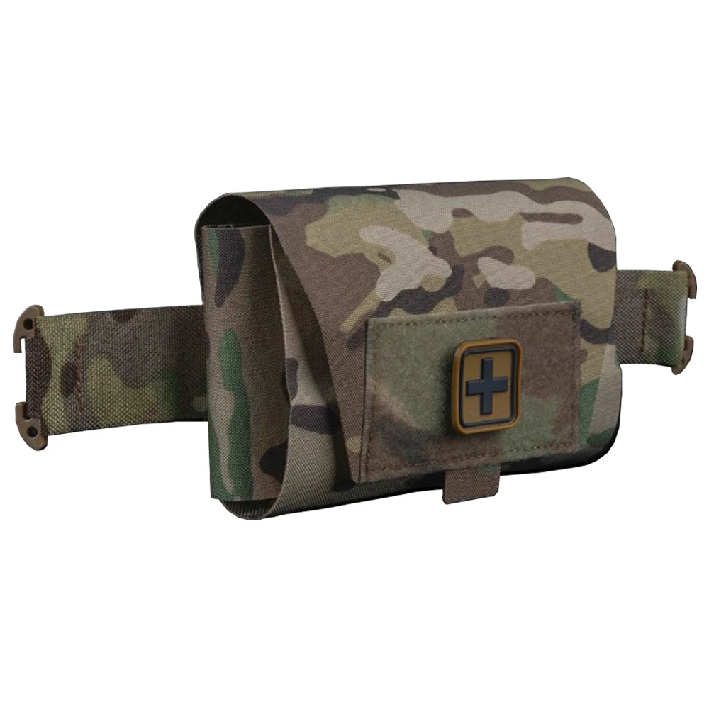 

Tactical Medical Pouch V2 Small Quick Release Outdoor Hunting Camping Sports Trauma Pouch MOLLE System Portable Combat Belt Gear
