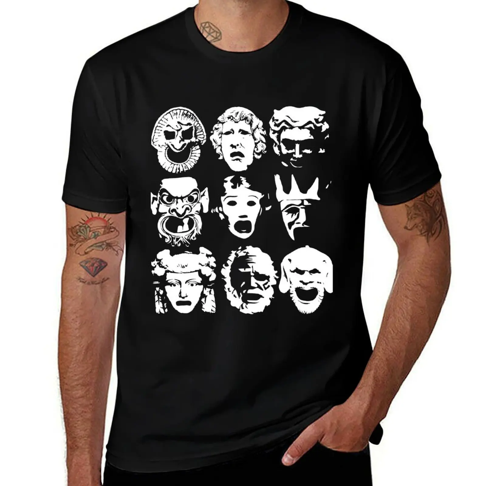 

Tragedy Masks T-Shirt graphic t shirts for man man t shirts for men man t shirt summer T-shirt