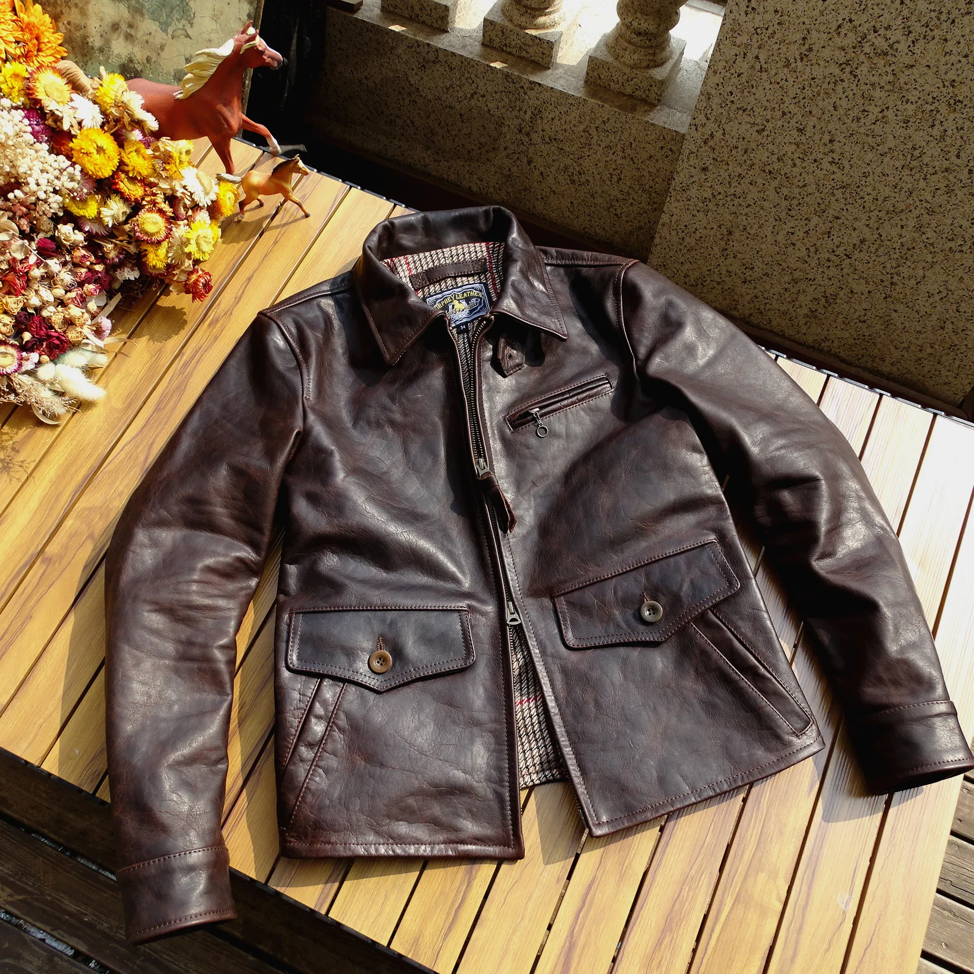 メンズレザージャケット,クラシックアウター,クラシック - AliExpress