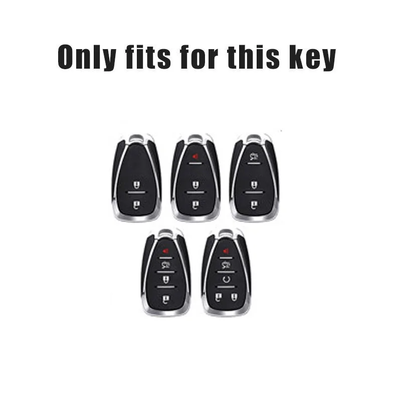 Car Key Cover Case Shell For Chevrolet Chevy Camaro Cruze Malibu Sonic Volt Tracker Spark Bolt Trax Equinox Onix Blazer Traverse