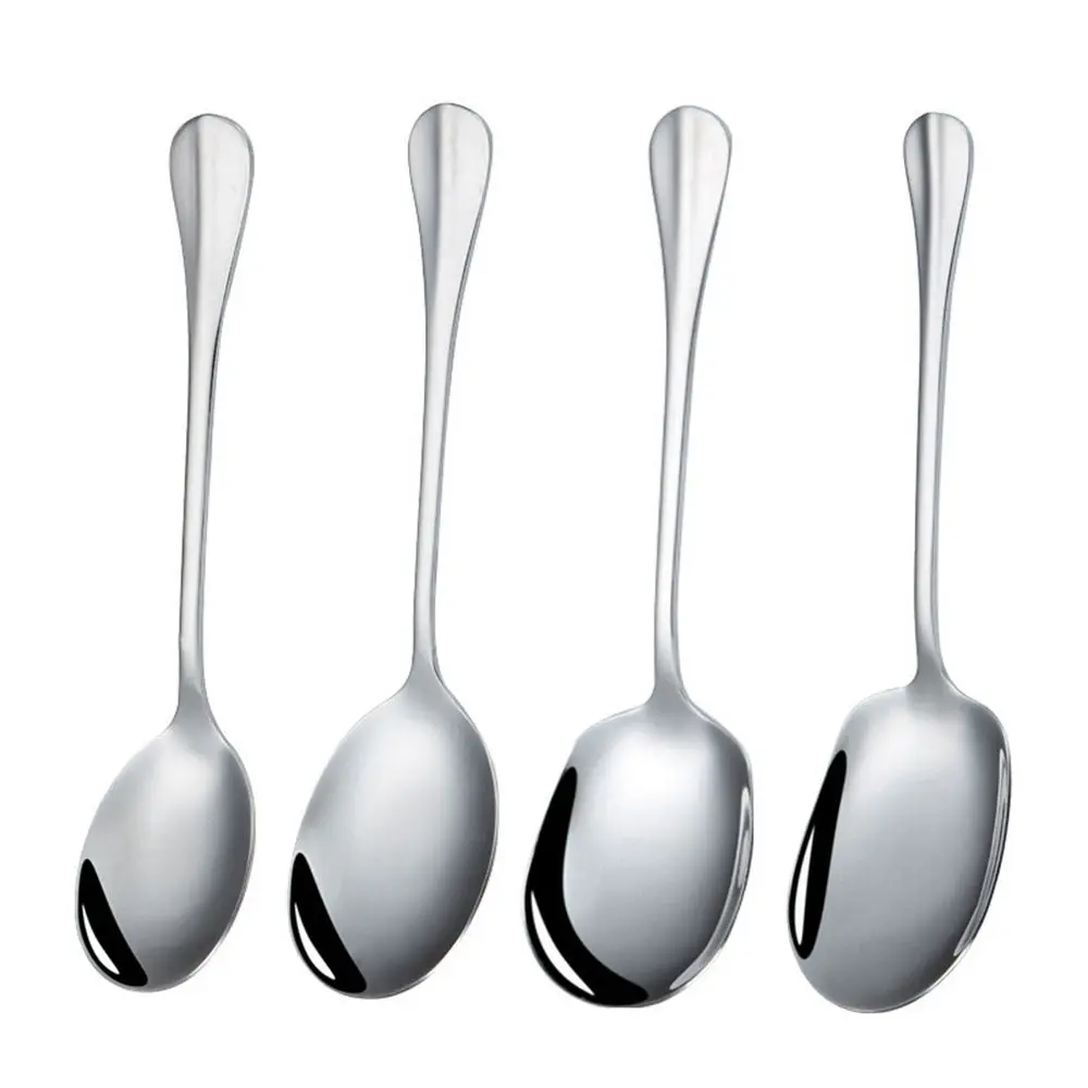 Kitchen Dinner Dish Public Spoon Soup Restaurant Large Stainless Steel Distributing Spoon Buffet Serving Spoon