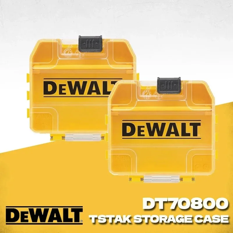 DEWALT DT70800 TSTAK Small Tool Box Mini Storage Box Plastic Parts Storage Case Stackable Box Original DT70800-QZ