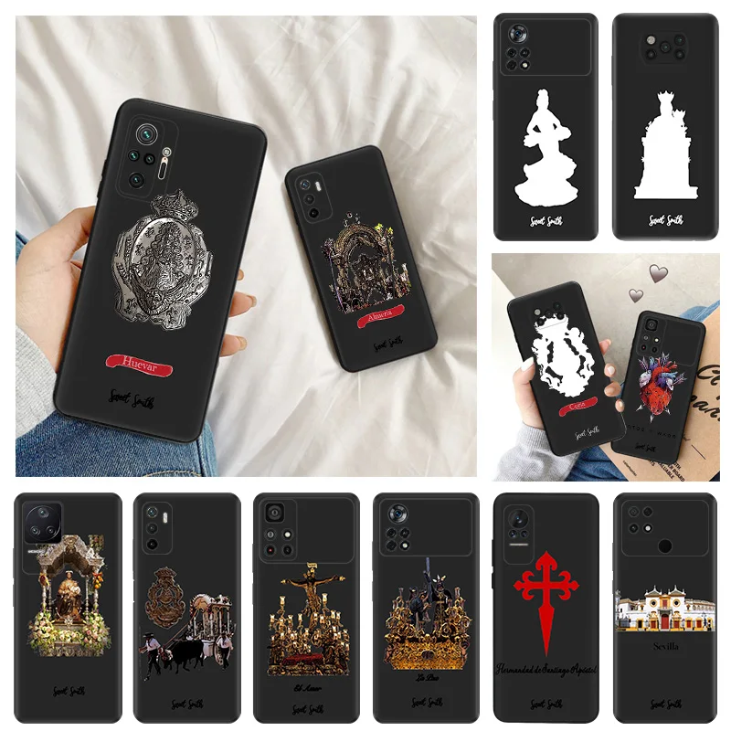 Ultra Thin Silicone Phone Case For Xiaomi Poco X3Pro X4 X5 C61 F3 F4 F5 C40 C50 C51 M5 M4 M3 Virgin Mary Jesus Church Back Cover