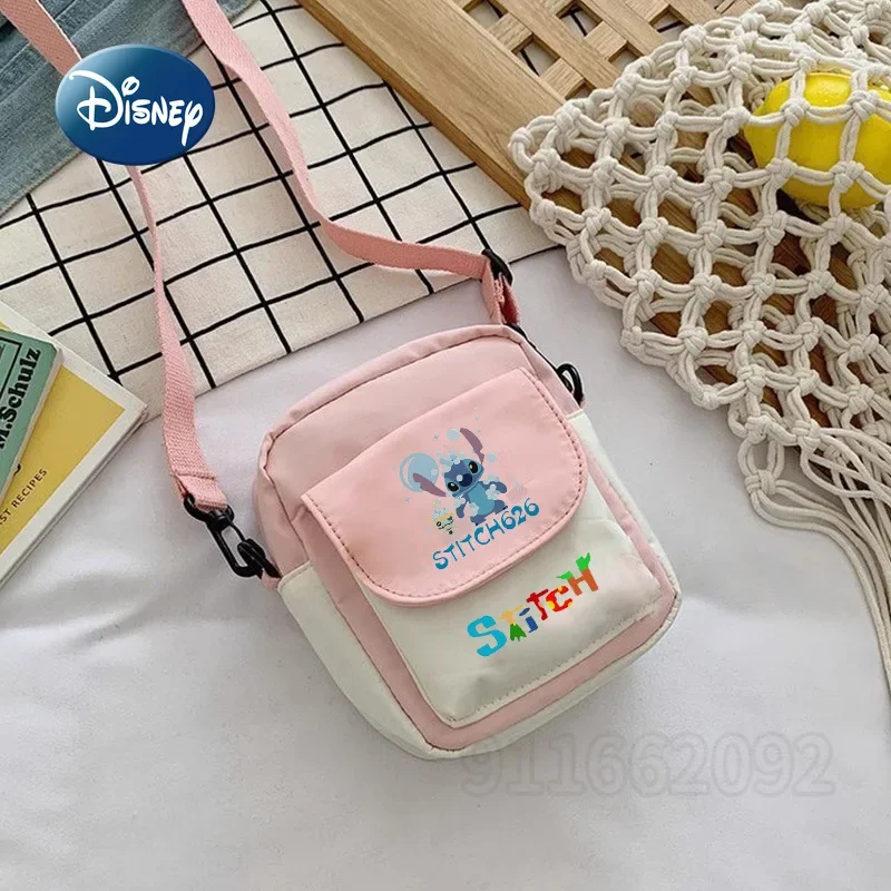 Disney Stitzer New Children's Crossbody Bag Cartoon Fashion Boys' One Shoulder Crossbody Bag Mini Children's One Shoulder Bag