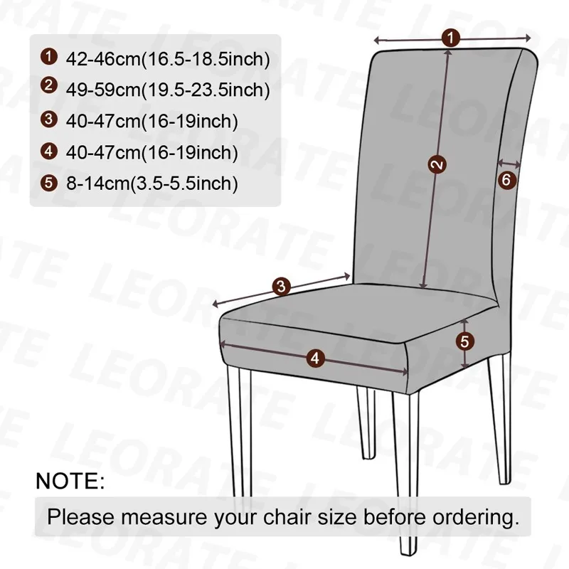 Real Waterproof Elastic Chair Cover Dining Room Stretch Jacquard Chair Slipcover Kitchen Chair Seat Protector Case Hotel Banquet