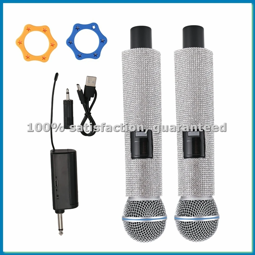microfono-dinamico-wireless-portatile-per-karaoke-con-ricevitore-ricaricabile-per-matrimoni-discorsi-chiese-club-2-microfoni-a51m