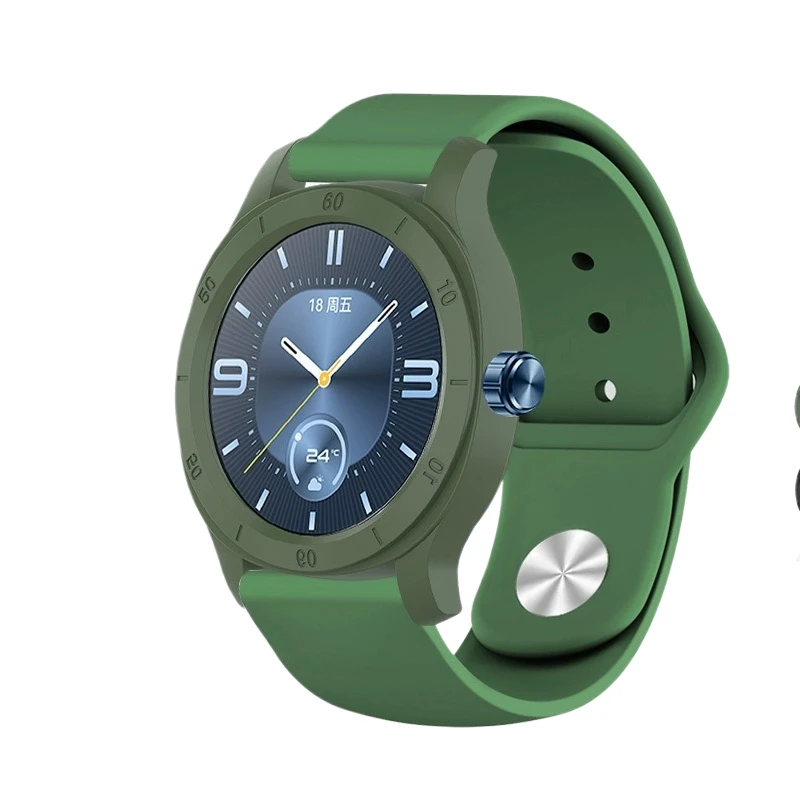 Correa de silicona para Huawei watch gt cyber con funda, Correa de reloj deportivo para HUAWEI watch GT cyber, pulsera para mujer y hombre