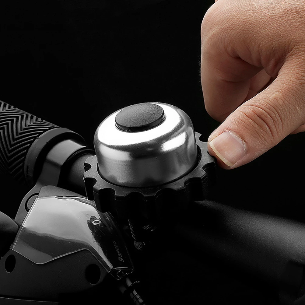 

3Pcs Reliable Rotating Bell Easy To Install And Remove Bike Horn Accessory Silver