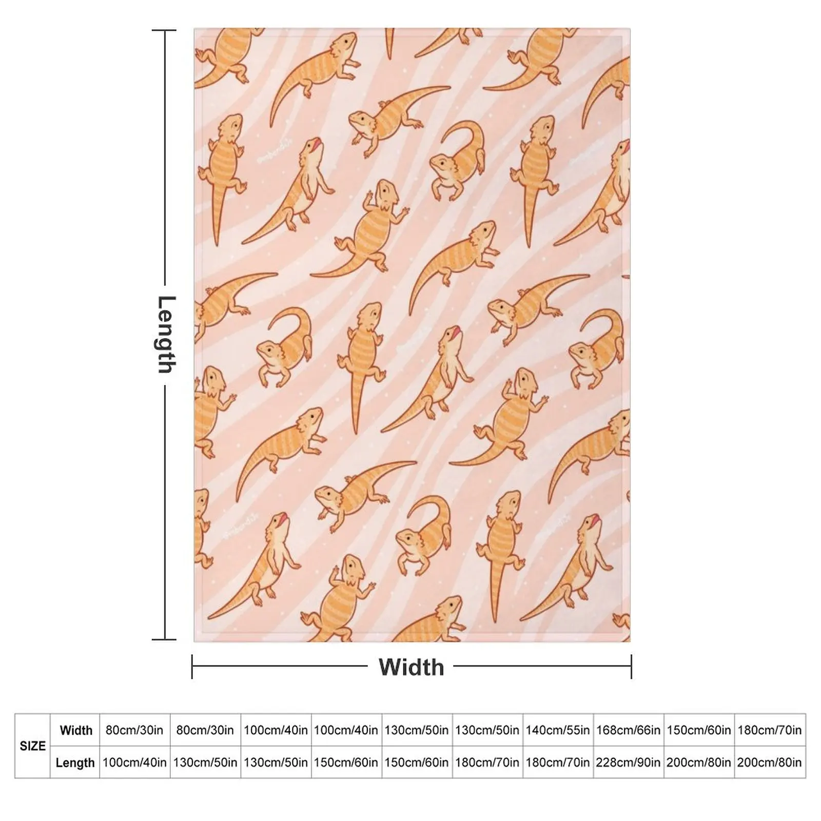 Bearded Dragons Throw Blanket Decorative Sofa Custom Bed covers For Decorative Sofa Sofas Thermal Blankets