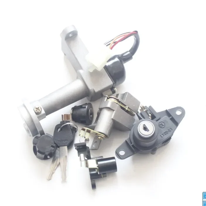 For Haojue Suzuki Neptune 125 new country, three sets of locks EFI UA125T-A Magnetically full lock door lock