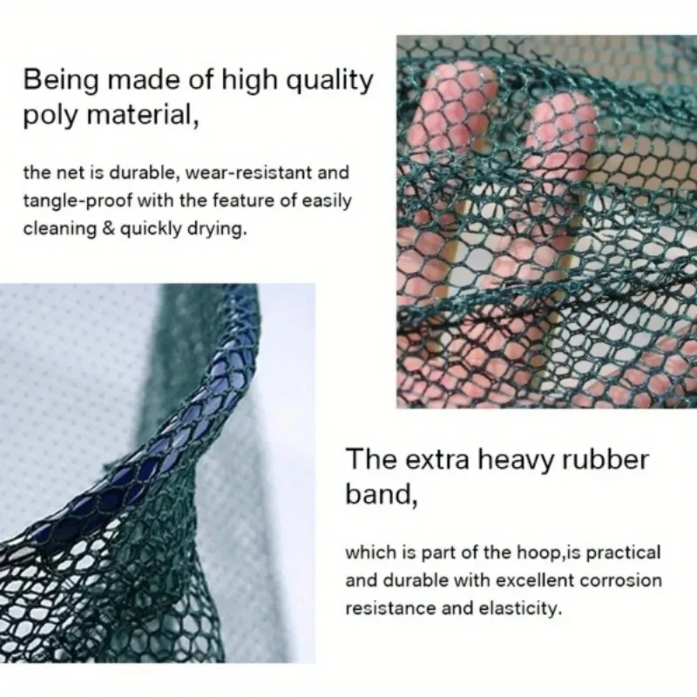 1Ultra-lightweight Foldable Fishing Net - Durable Aluminum Alloy Telescopic Handle - Ideal for Any Fishing Adventure - Essential
