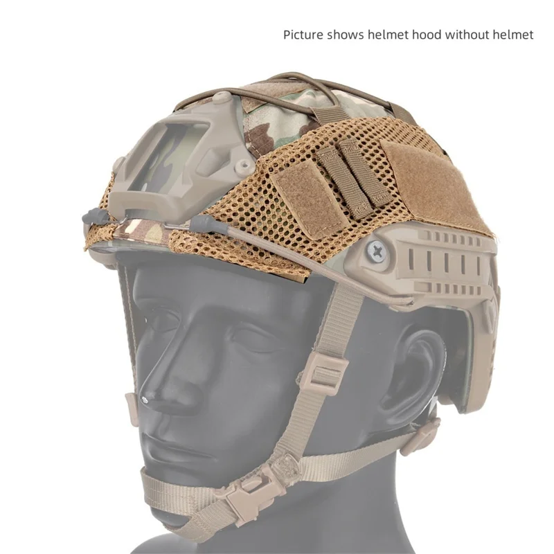 Zlangsports taktische Helm abdeckung für schnellen Helm Airsoft Paintball Militär helm abdeckung Tarnung mit elastischer Schnur