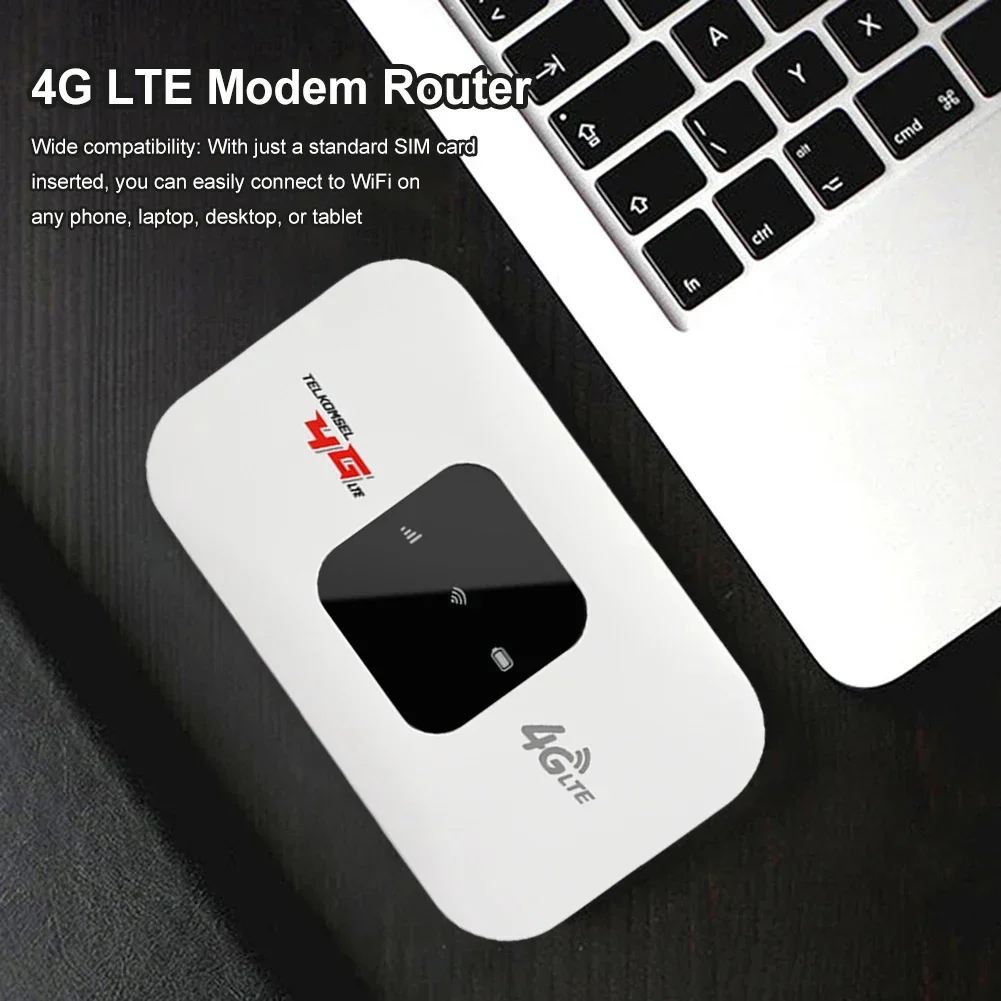 3G 4G LTE WiFi Adapter Wireless Network Adapter Mobile WiFi Router 150Mbps WiFi Hotspot With SIM Card Slot Supports 10 Devices